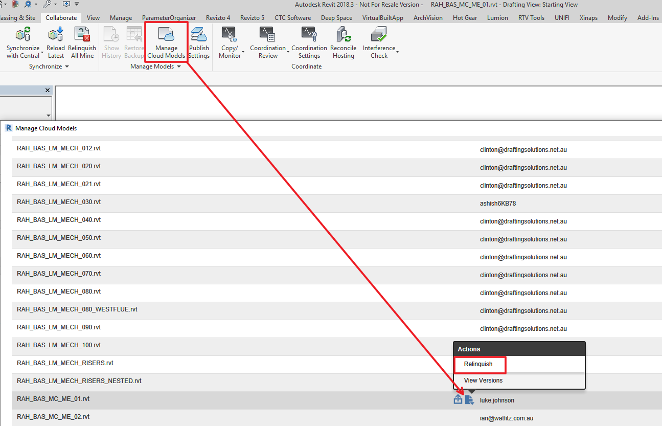 Screenshot from Revit 2018